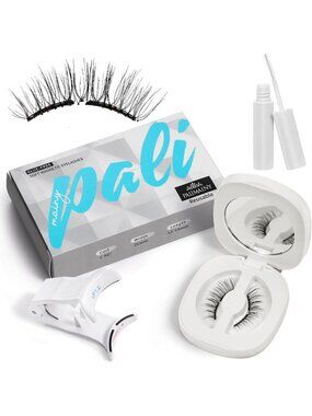 Soft Magnetic Eyelashes with Applicator & Setting Gel, Reusable, Waterproof